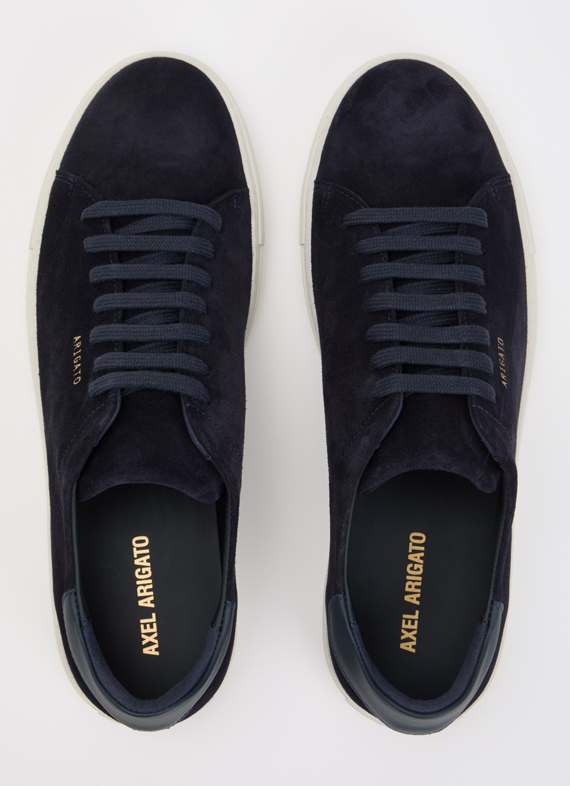 Axel Arigato Clean 90 sneaker van suède met logo - detail 4 blauw