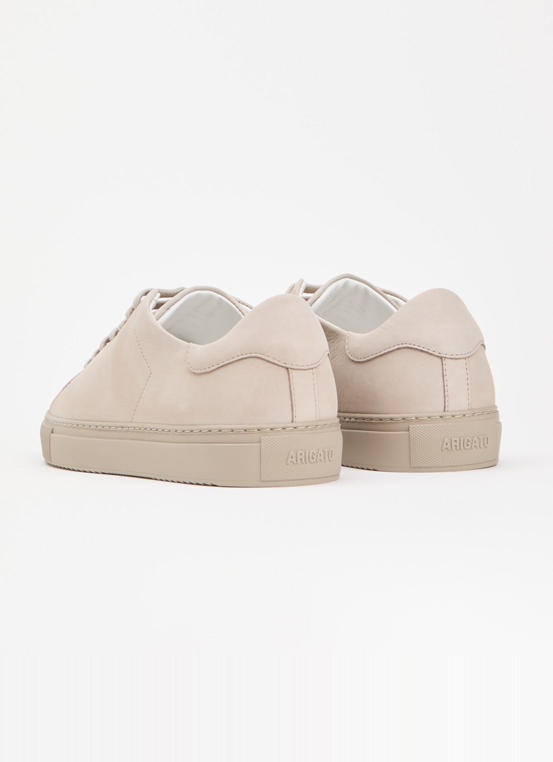 Axel Arigato Clean 90 sneaker van suède - achterkant taupe