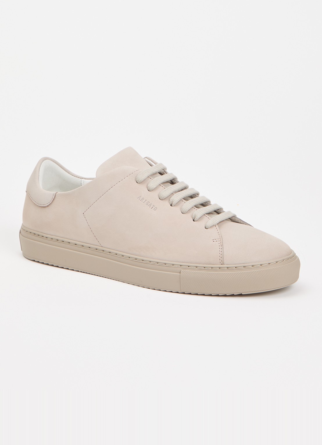 Axel Arigato Clean 90 sneaker van suède - voorkant 5 taupe