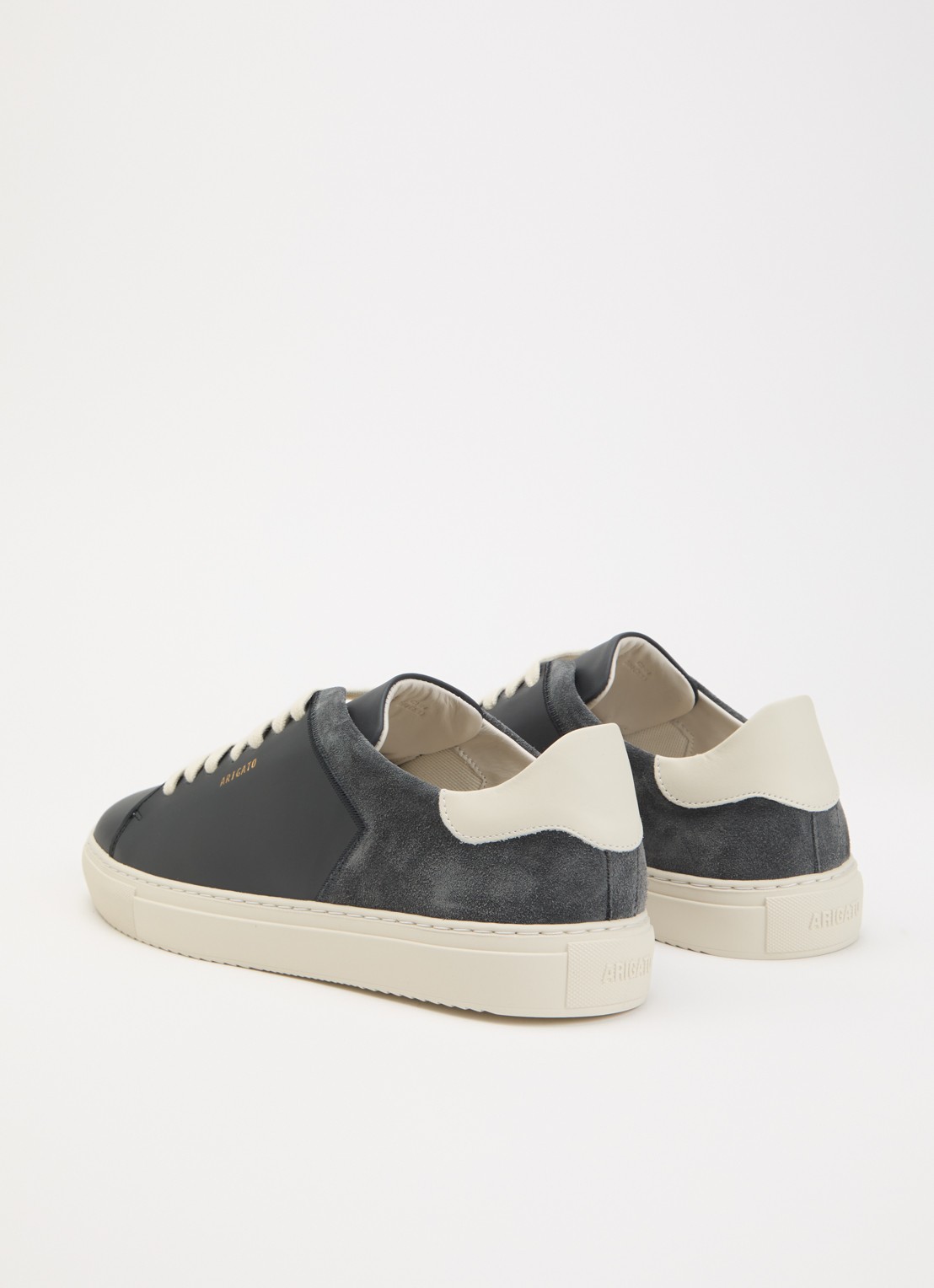 Axel Arigato Clean 90 Split sneaker van leer met details van suède - achterkant 2 zwart