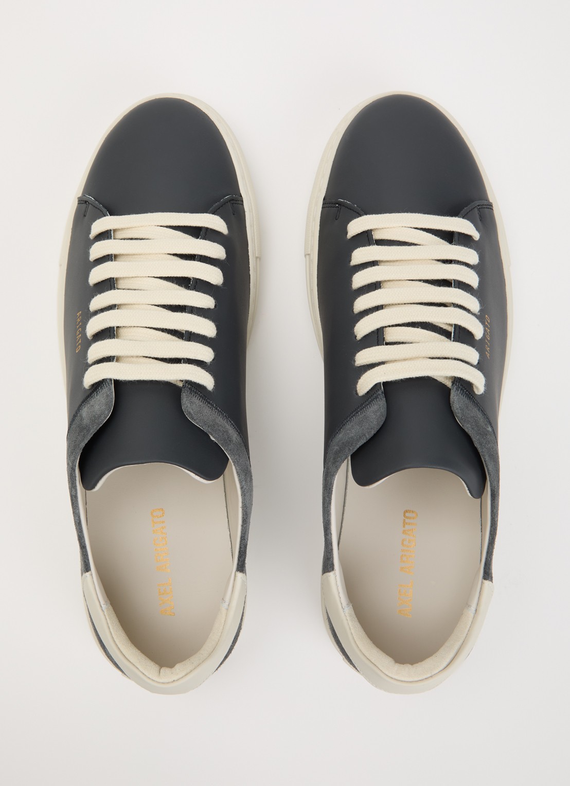 Axel Arigato Clean 90 Split sneaker van leer met details van suède - detail 4 zwart