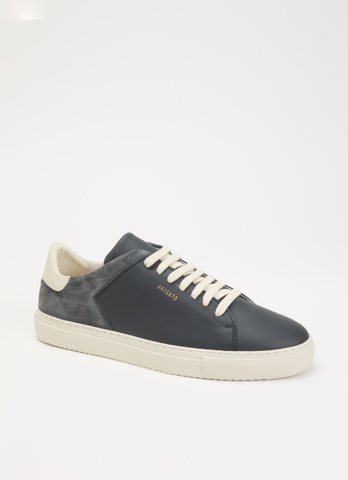Axel Arigato Clean 90 Split sneaker van leer met details van suède - voorkant zwart