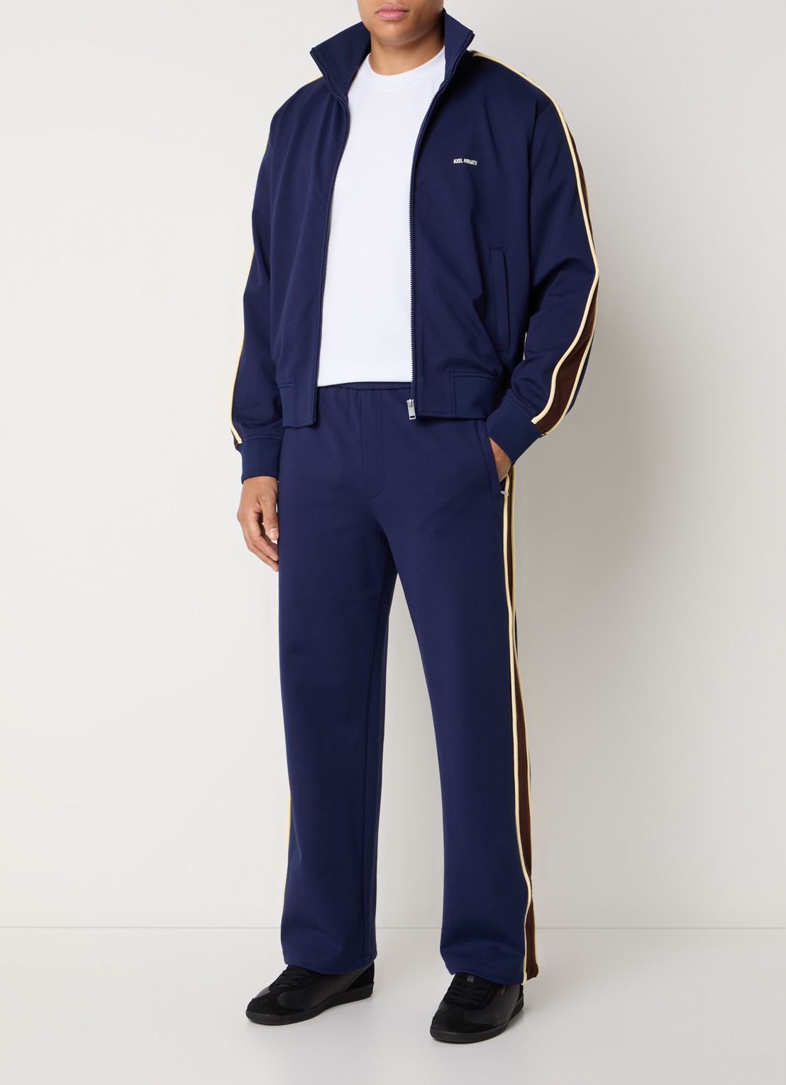 Axel Arigato Curb straight fit joggingbroek met steekzakken - voorkant 2 royalblauw