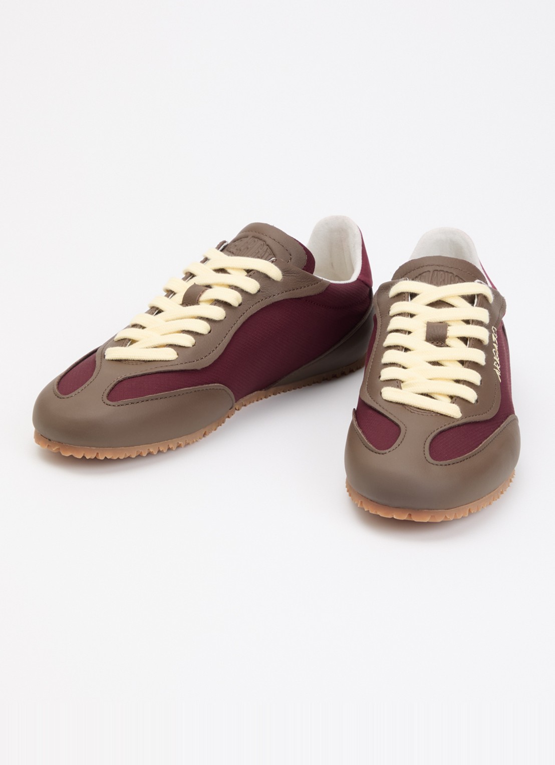 Axel Arigato Daze Runner sneaker met leren details en logo - detail 3 bordeauxrood