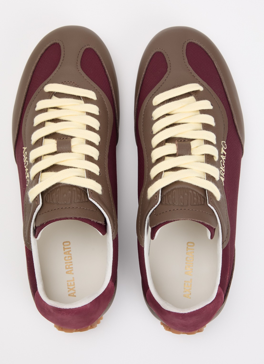 Axel Arigato Daze Runner sneaker met leren details en logo - detail 4 bordeauxrood