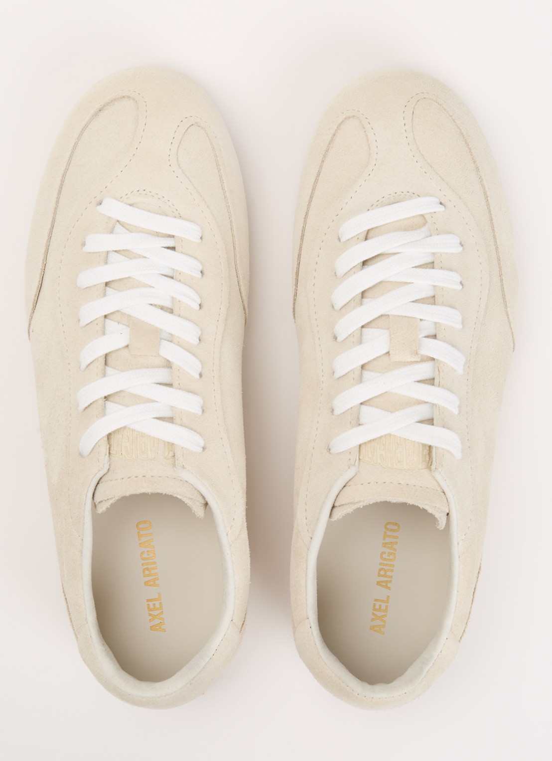 Axel Arigato Daze Runner sneaker van suède met logo - detail 3 creme