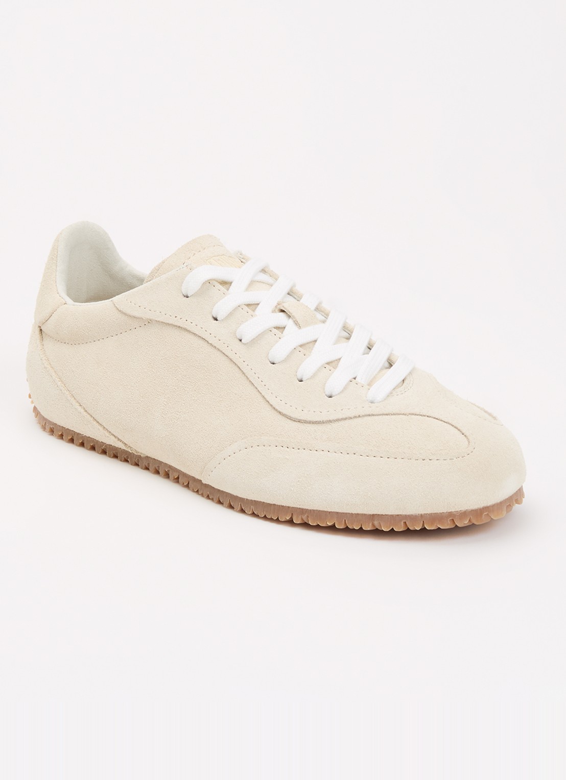 Axel Arigato Daze Runner sneaker van suède met logo - voorkant 5 creme