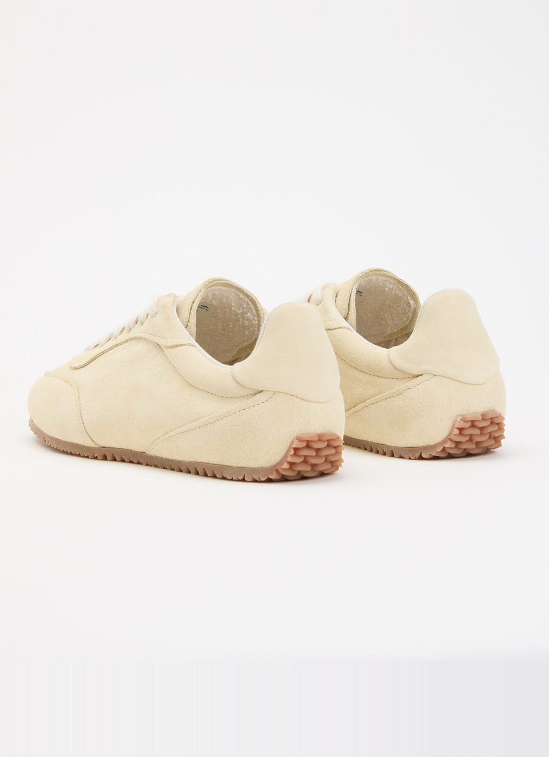 Axel Arigato Daze Runner sneaker van suède  - achterkant 4 lichtgeel