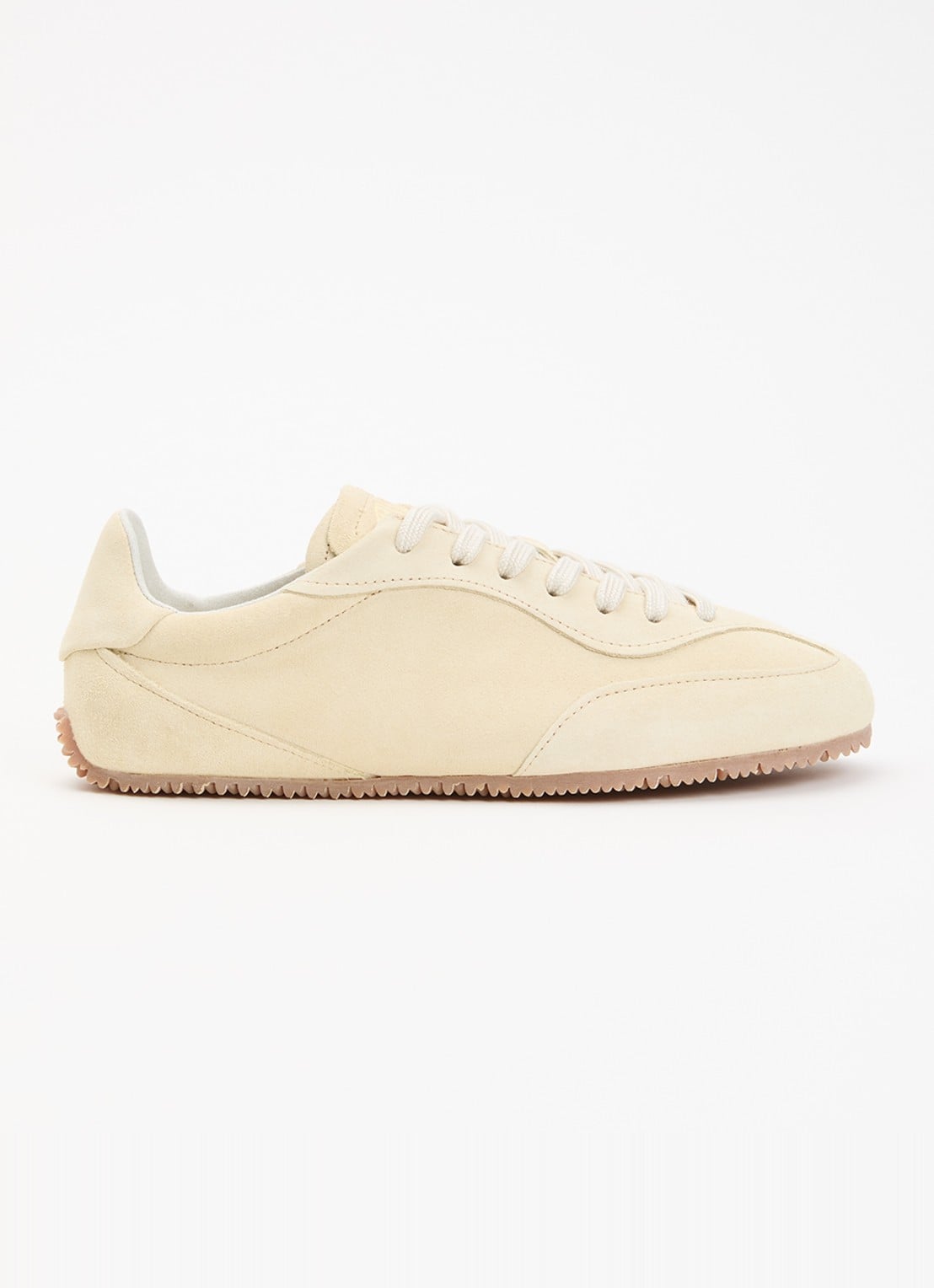 Axel Arigato Daze Runner sneaker van suède  - voorkant 5 lichtgeel