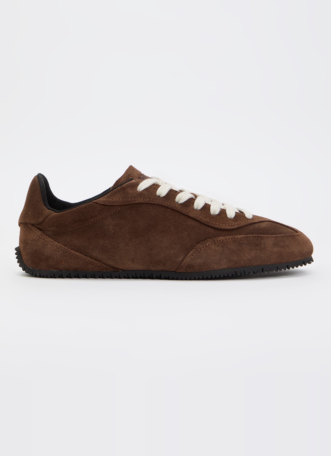 Axel Arigato Daze Runner sneaker van suède  - voorkant 5 donkerbruin