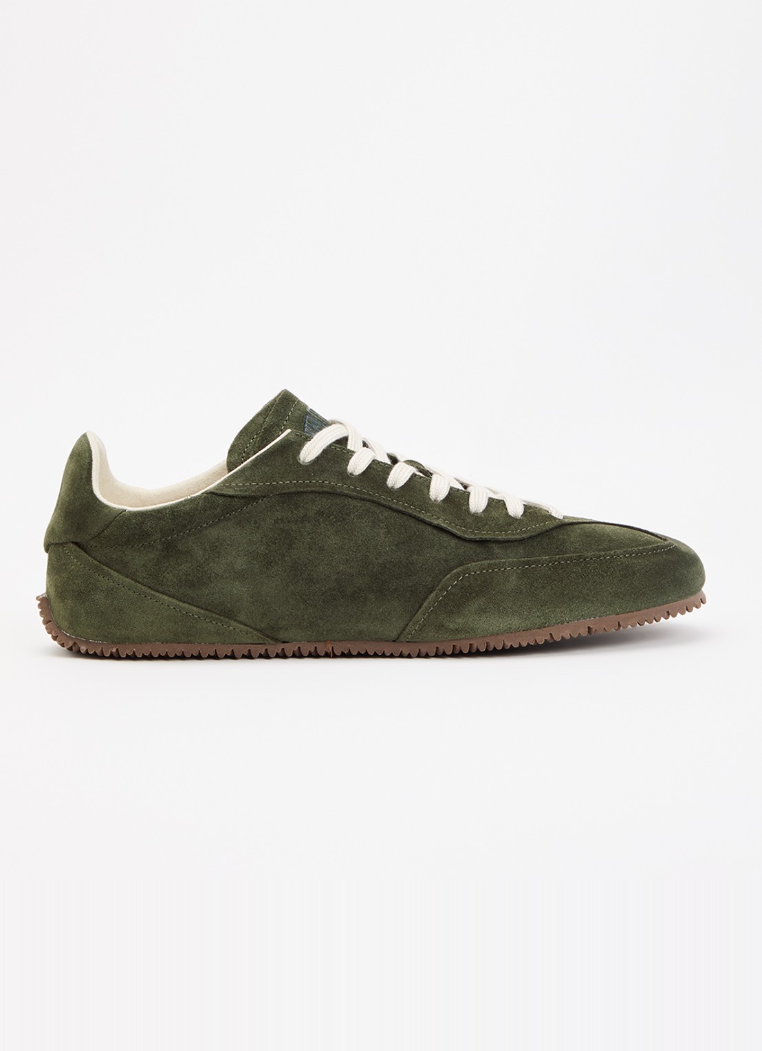 Axel Arigato Daze Runner sneaker van suède - voorkant donkerkhaki