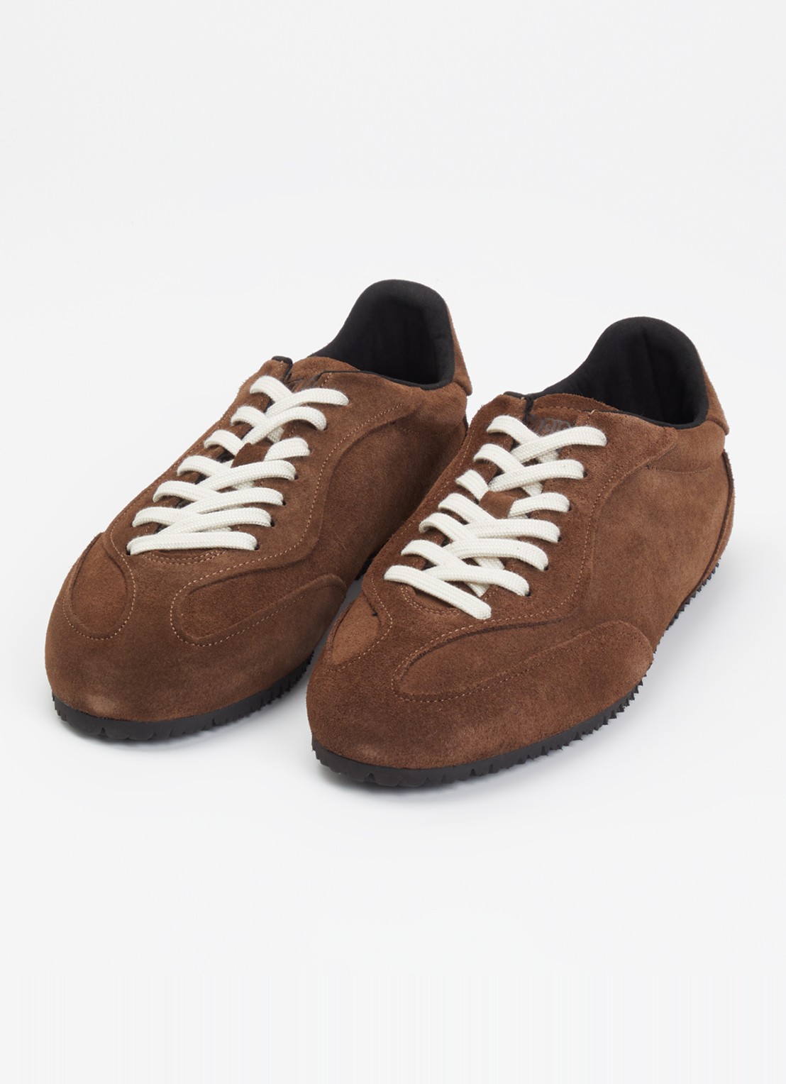 Axel Arigato Daze Runner sneaker van suède - detail 3 donkerbruin