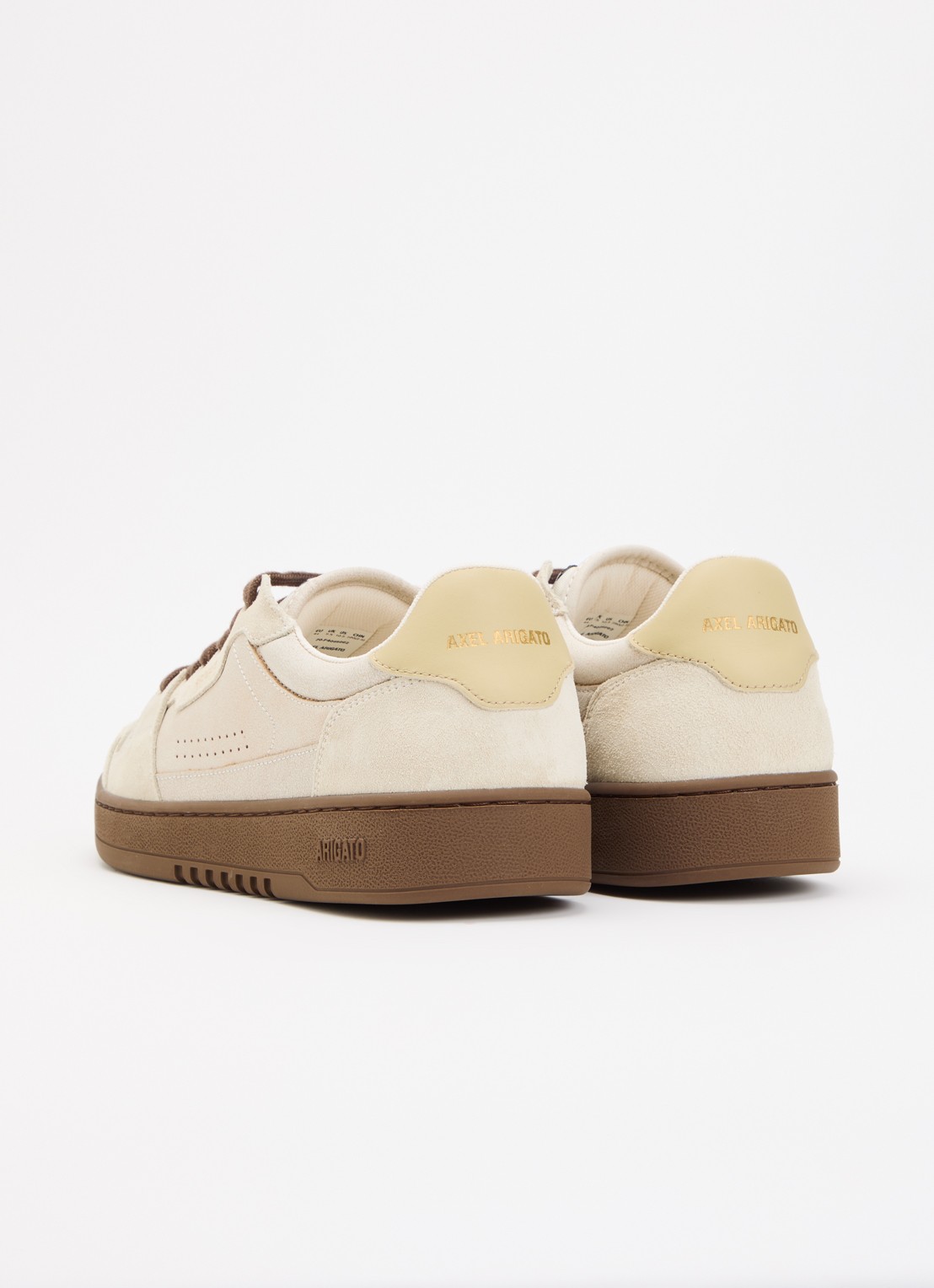 Axel Arigato Dice Lo sneaker van leer met details van suède - achterkant 5 beige
