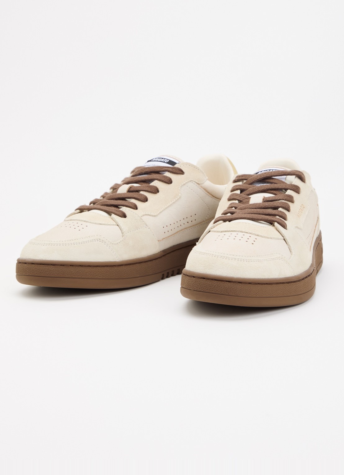 Axel Arigato Dice Lo sneaker van leer met details van suède - detail 2 beige