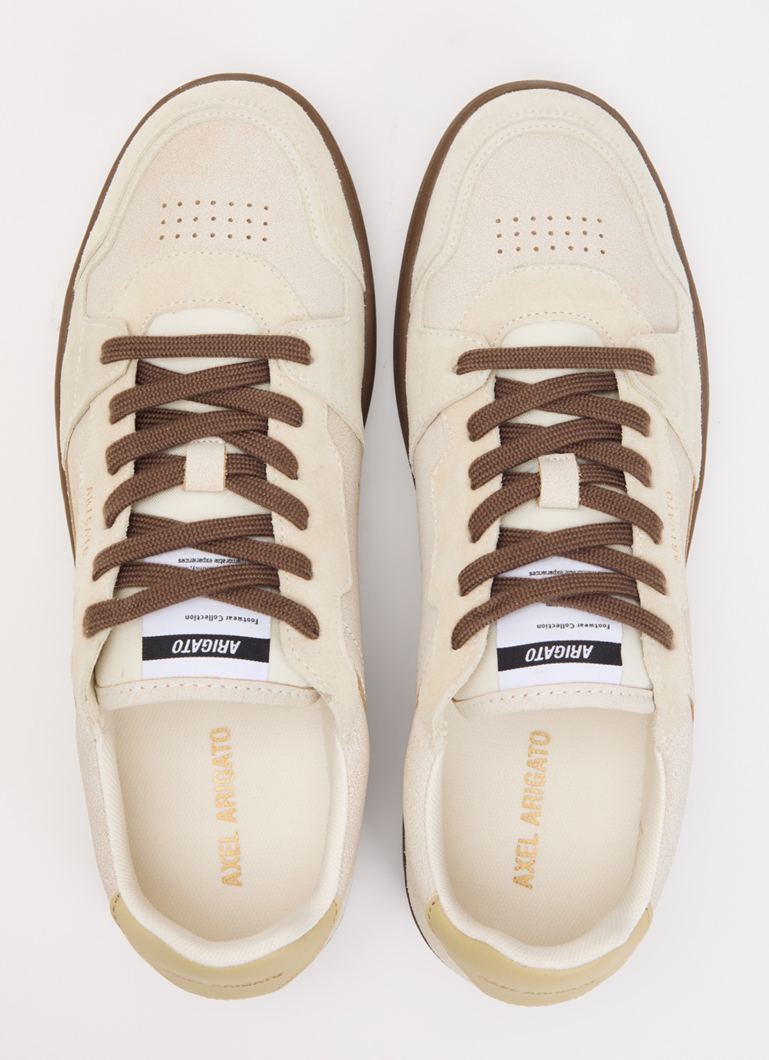 Axel Arigato Dice Lo sneaker van leer met details van suède - detail 3 beige