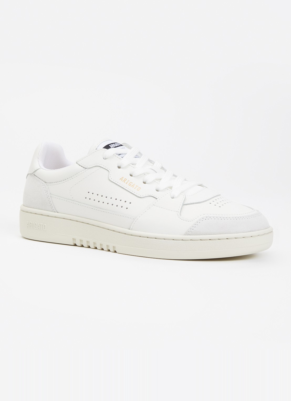 Axel Arigato Dice Lo sneaker van leer - voorkant 5 gebroken wit
