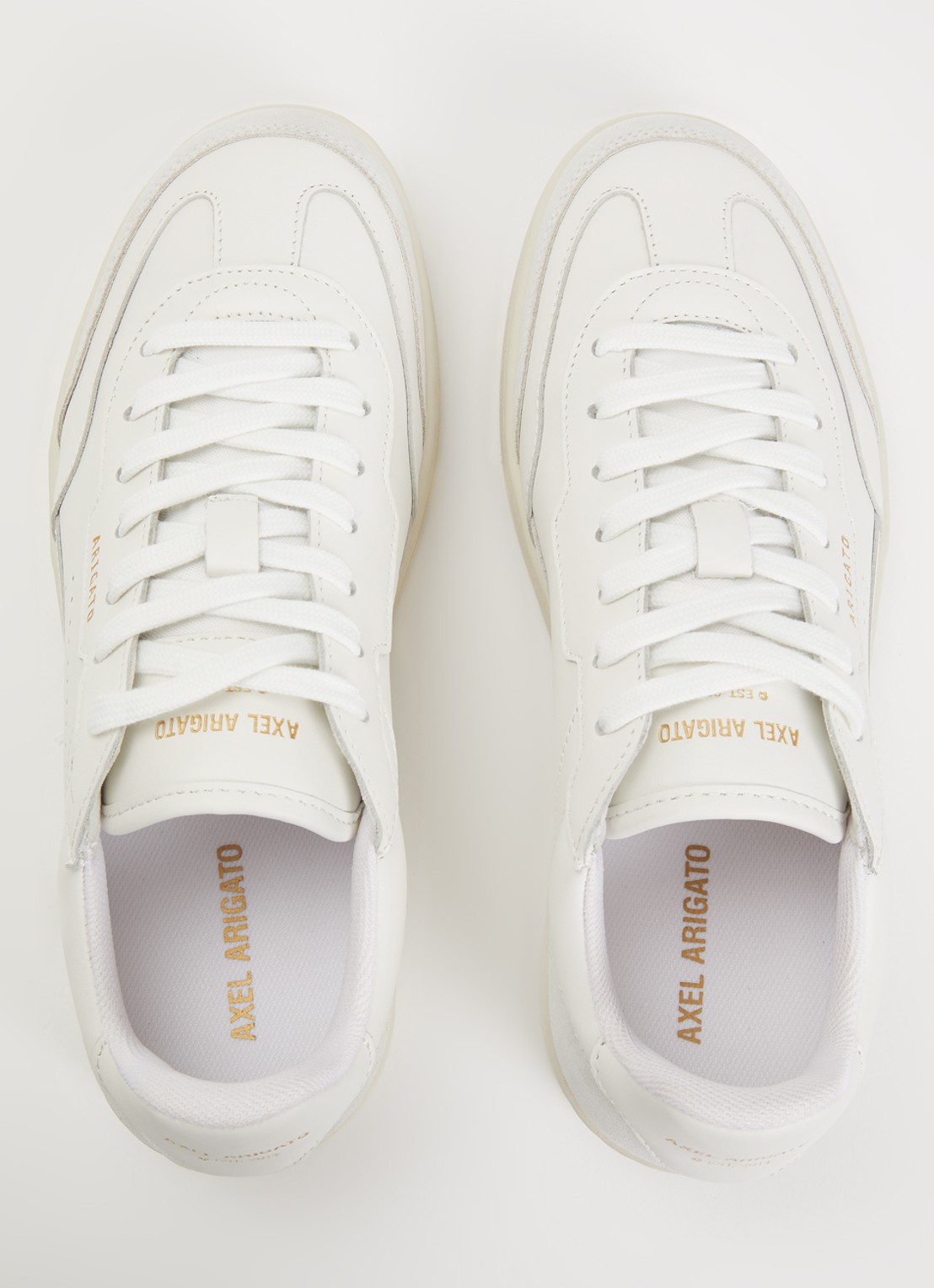 Axel Arigato Dice T-Toe sneaker van leer met suède details - detail 4 wit