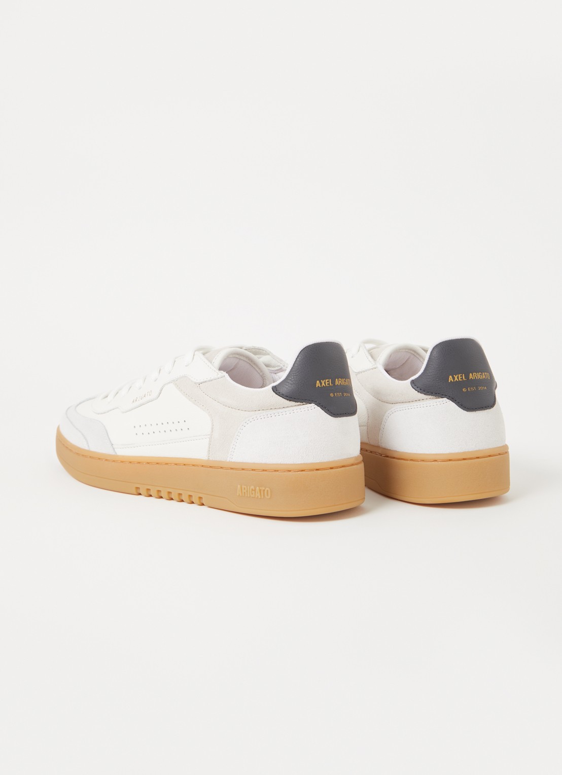 Axel Arigato Dice T-Toe sneaker van leer met suède details - achterkant 6 wit
