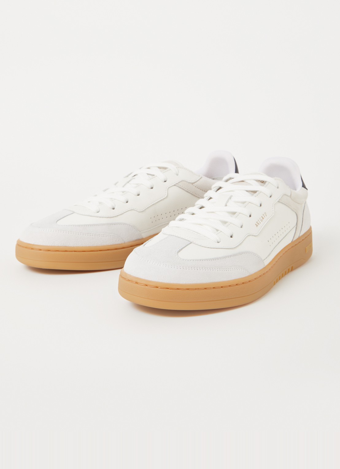 Axel Arigato Dice T-Toe sneaker van leer met suède details - detail wit