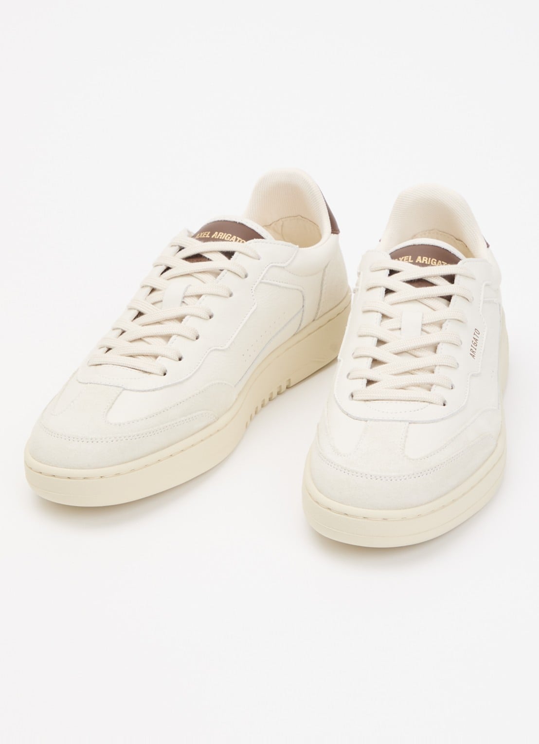 Axel Arigato Dice T-Toe sneaker van leer met suède details - detail 3 beige