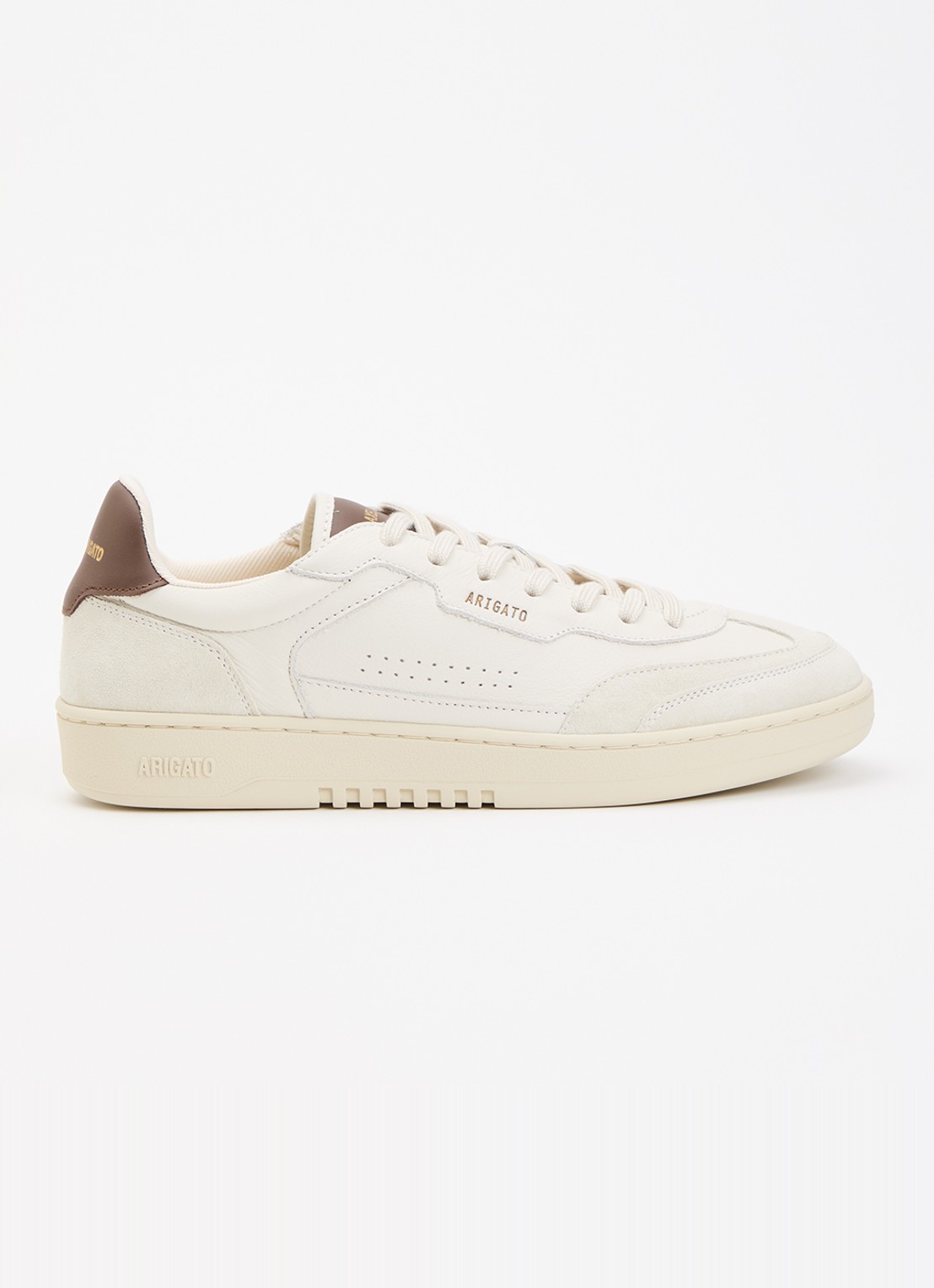 Axel Arigato Dice T-Toe sneaker van leer met suède details - voorkant 2 beige