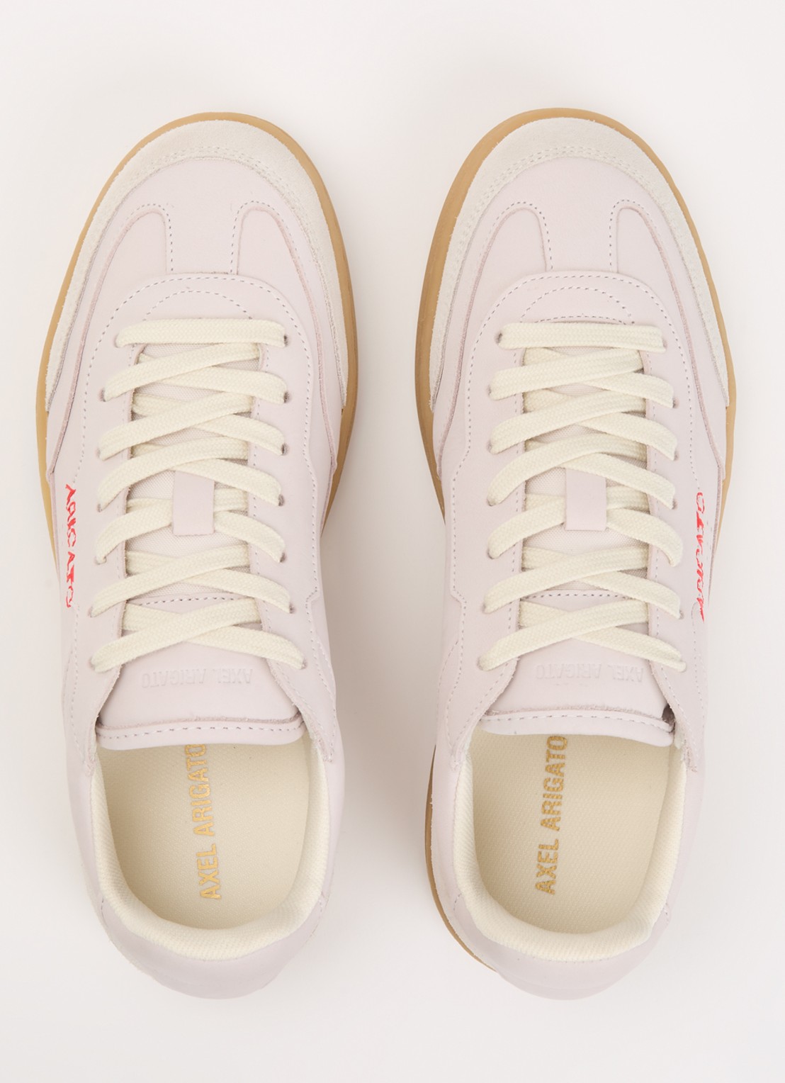 Axel Arigato Dice T-Toe sneaker van nubuck met details van suède  - detail 2 creme