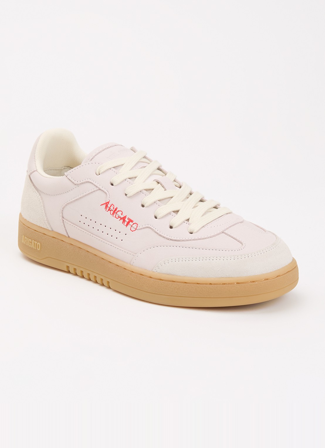 Axel Arigato Dice T-Toe sneaker van nubuck met details van suède  - voorkant 4 creme