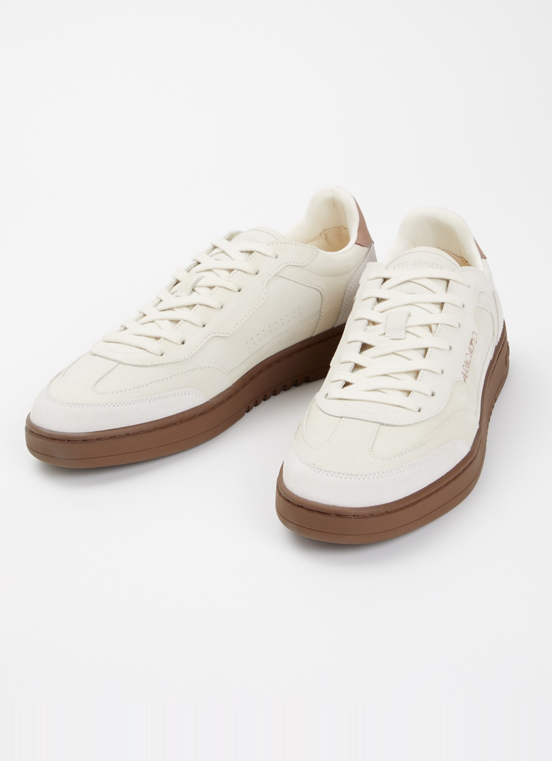 Axel Arigato Dice T-Toe sneaker van nubuck met suède details - detail 2 creme