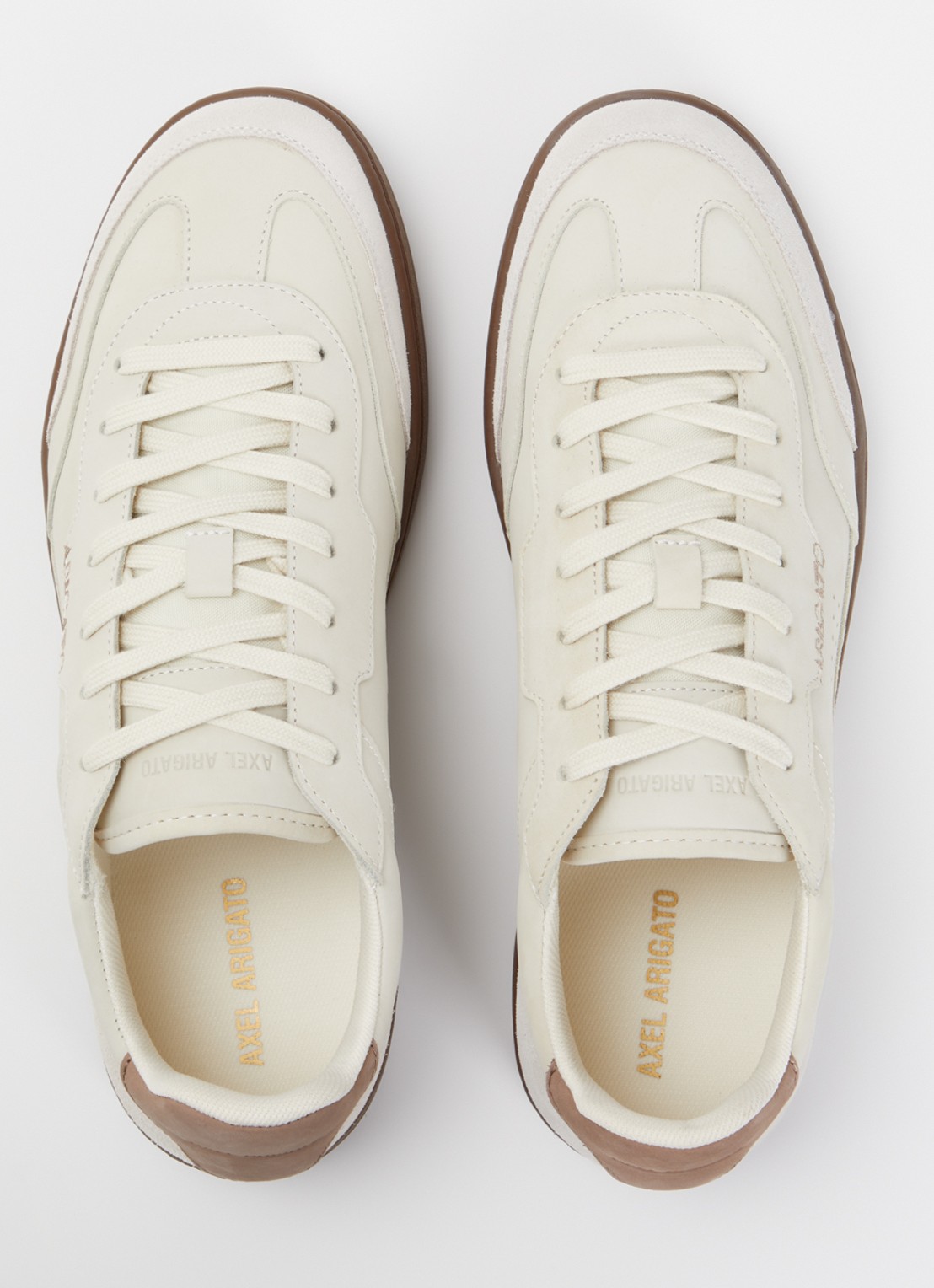 Axel Arigato Dice T-Toe sneaker van nubuck met suède details - detail 3 creme