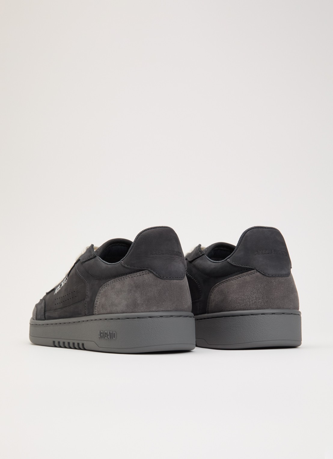 Axel Arigato Dice T-Toe sneaker van nubuck met suède details - achterkant 5 antraciet