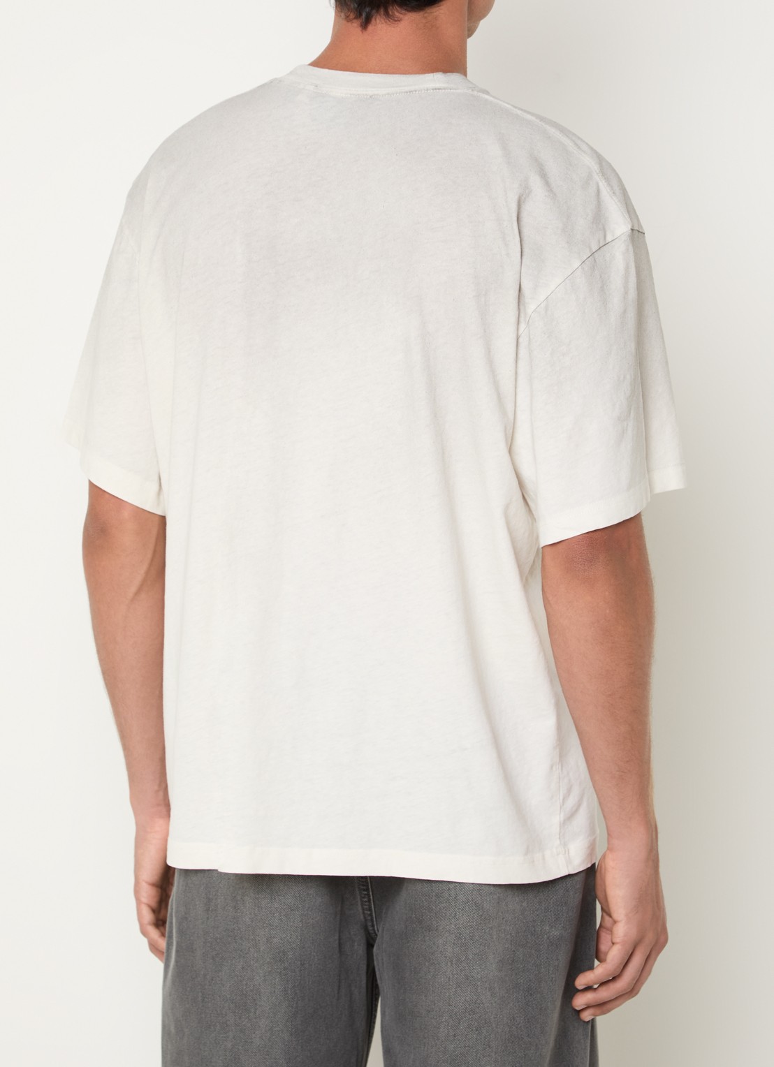 Axel Arigato Distort T-shirt met logo - achterkant 4 wit