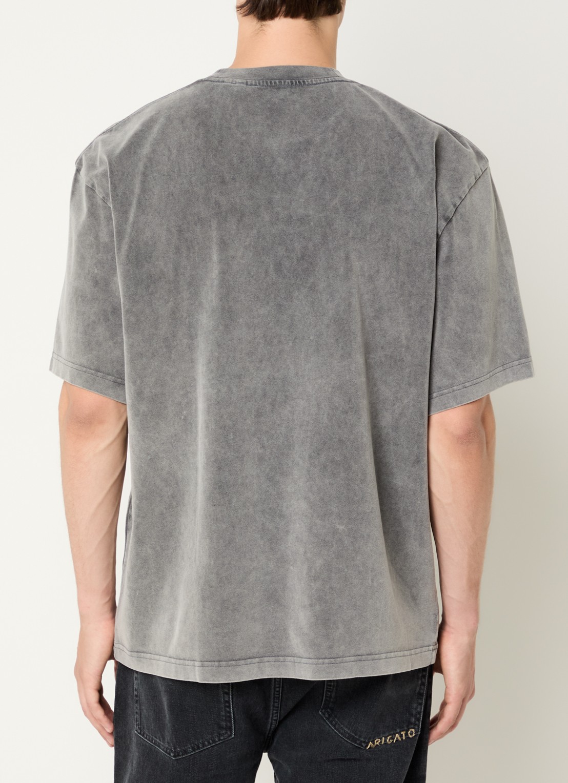 Axel Arigato Distort T-shirt met logoprint - achterkant 3 zwart