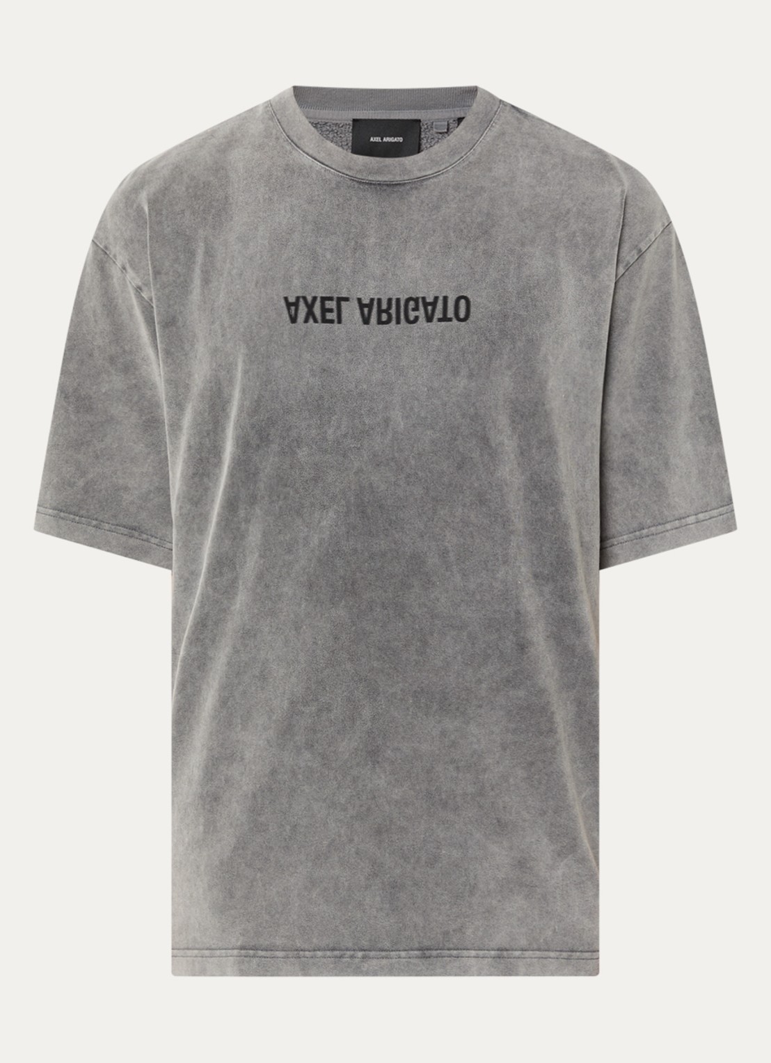 Axel Arigato Distort T-shirt met logoprint - voorkant zwart