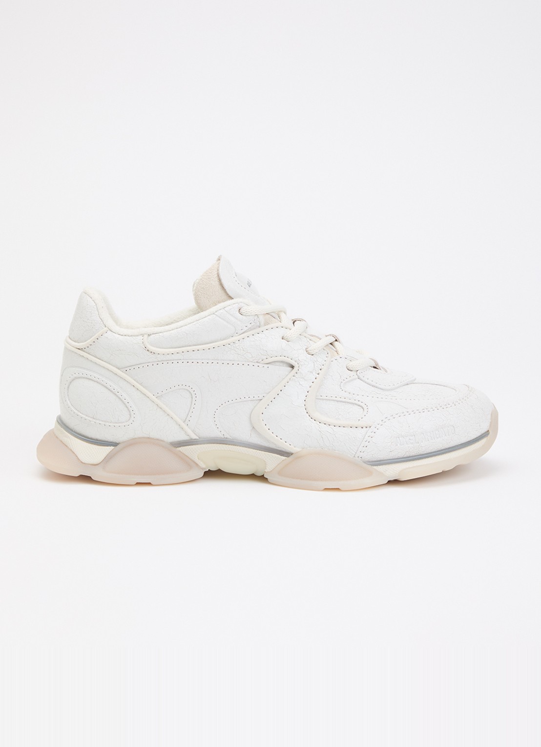 Axel Arigato Eris Crackled sneaker van leer - voorkant gebroken wit
