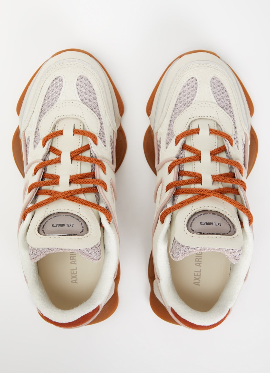 Axel Arigato Eris sneaker van leer met details van mesh en suède - detail 3 beige