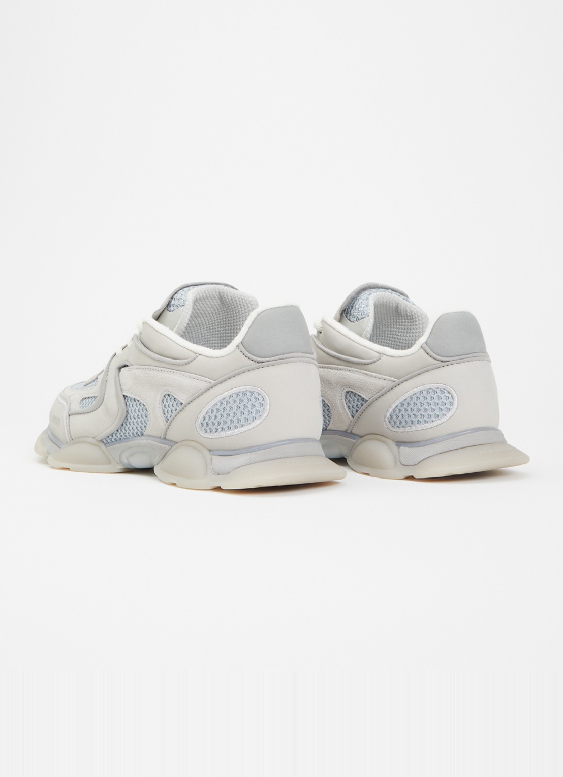 Axel Arigato Eris sneaker van leer met details van suède - achterkant 2 grijs
