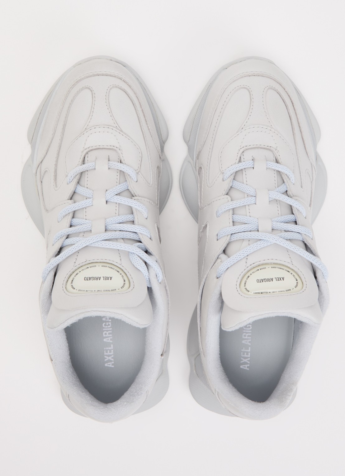 Axel Arigato Eris sneaker van leer - detail 4 lichtgrijs