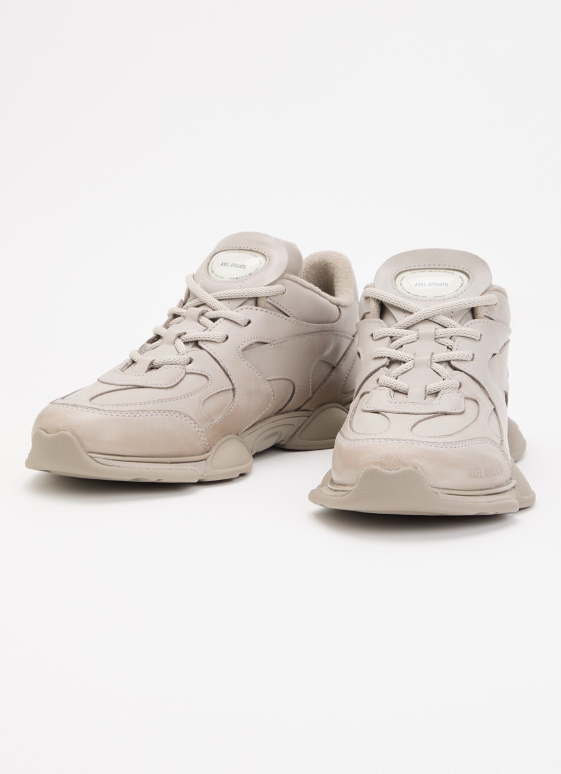 Axel Arigato Eris sneaker van leer - detail 2 taupe