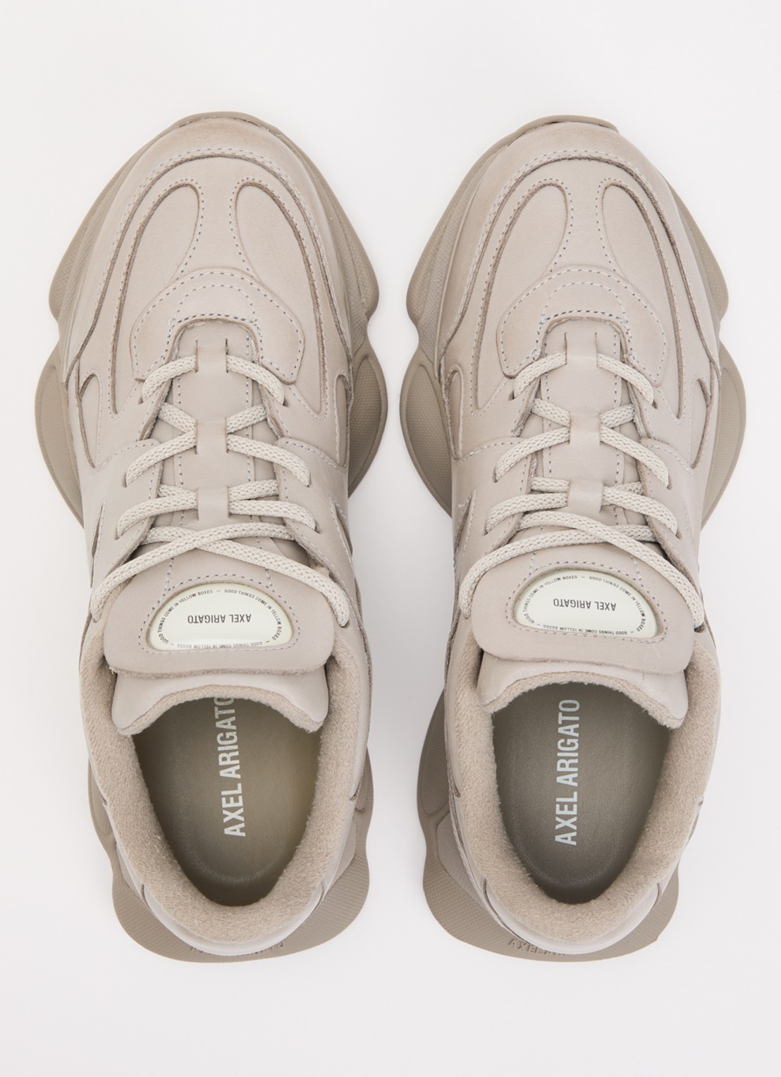 Axel Arigato Eris sneaker van leer - detail 3 taupe