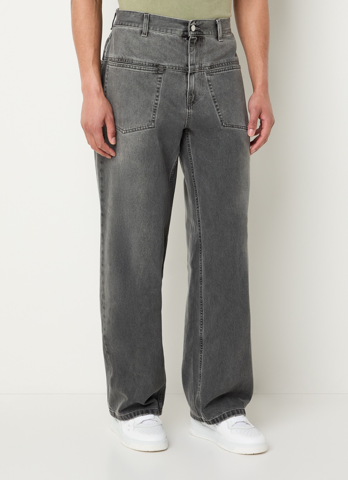 Axel Arigato Invert loose fit jeans met gekleurde wassing - detail 2 grijs
