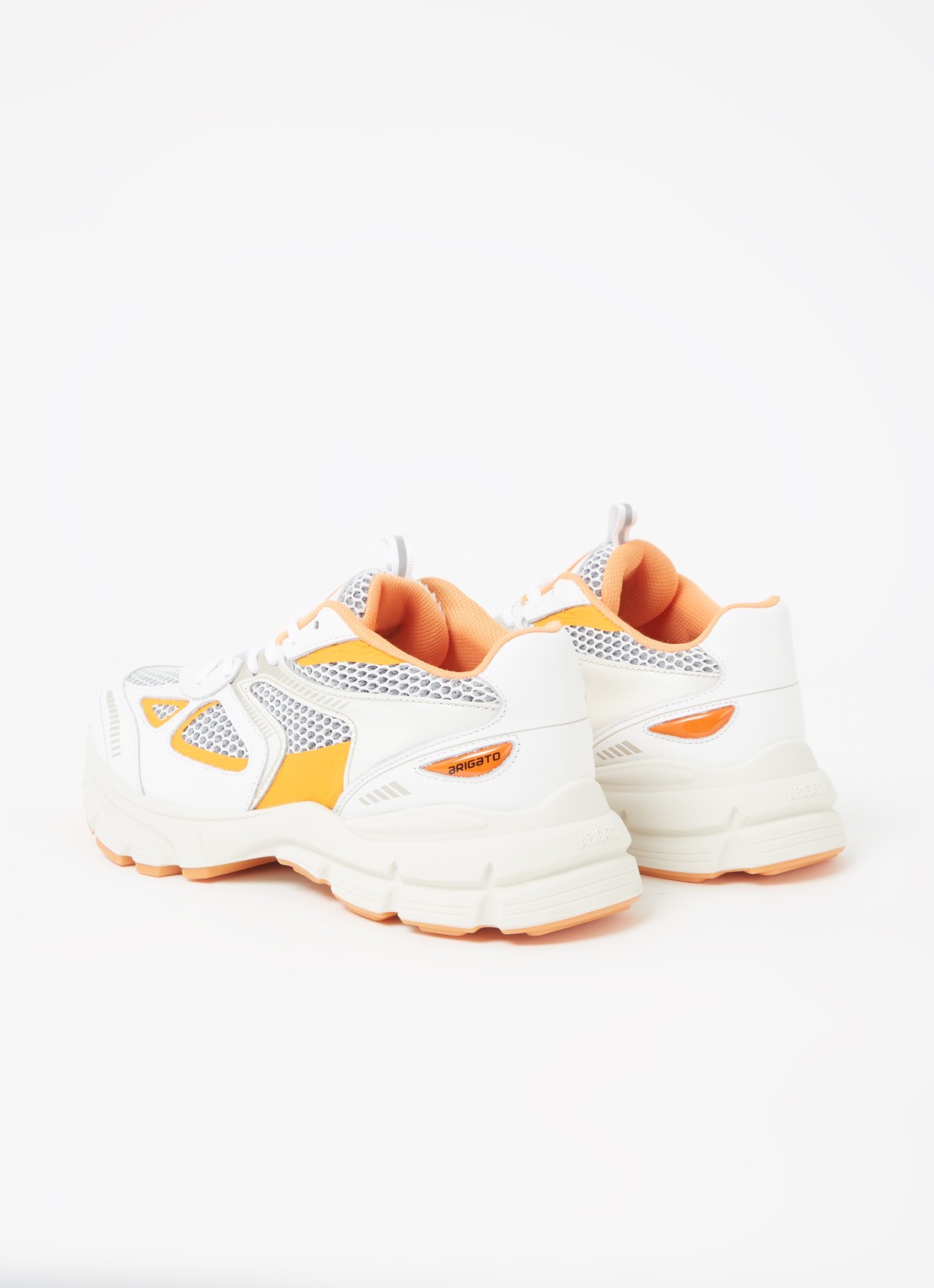 Axel Arigato Marathon Runner sneaker met kalfsleren details - detail 3 oranje
