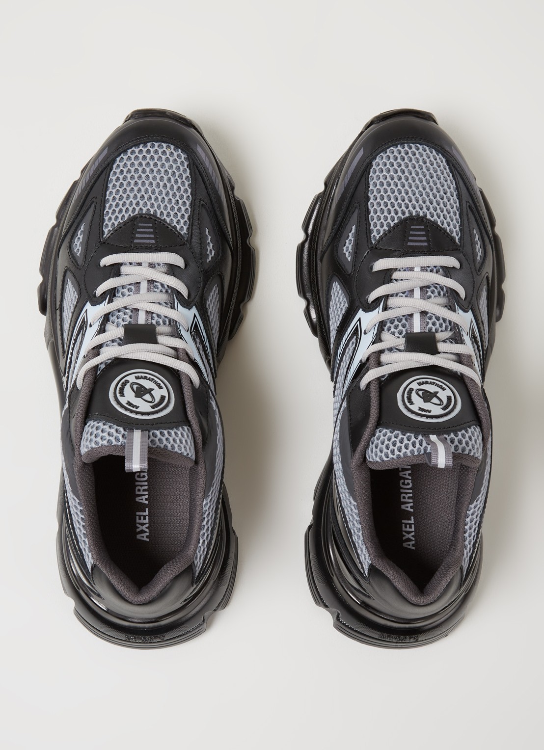 Axel Arigato Marathon Runner sneaker met leren details - detail 3 zwart