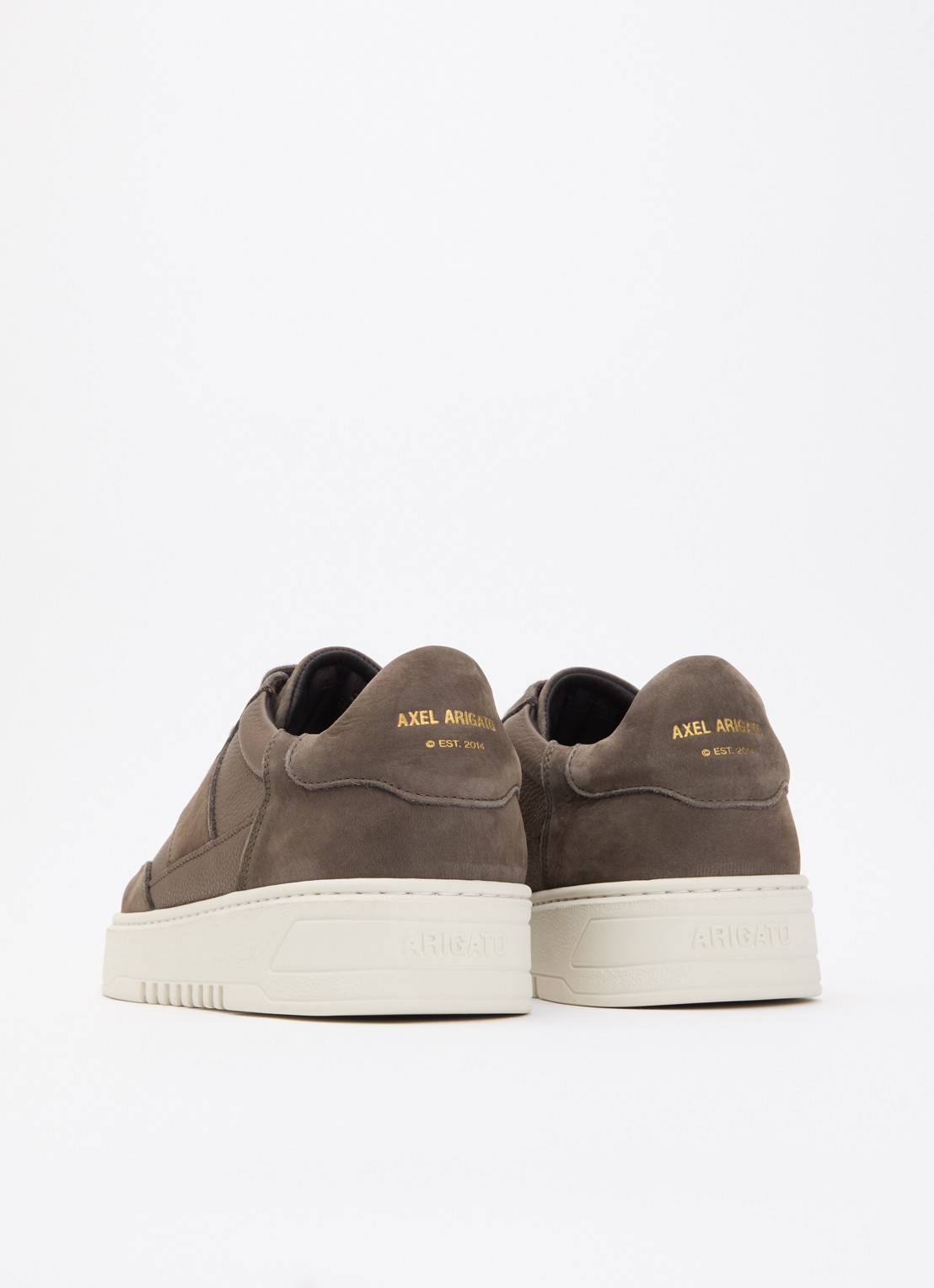 Axel Arigato Orbit Vintage sneaker van nubuck met leren details - achterkant 5 bruin