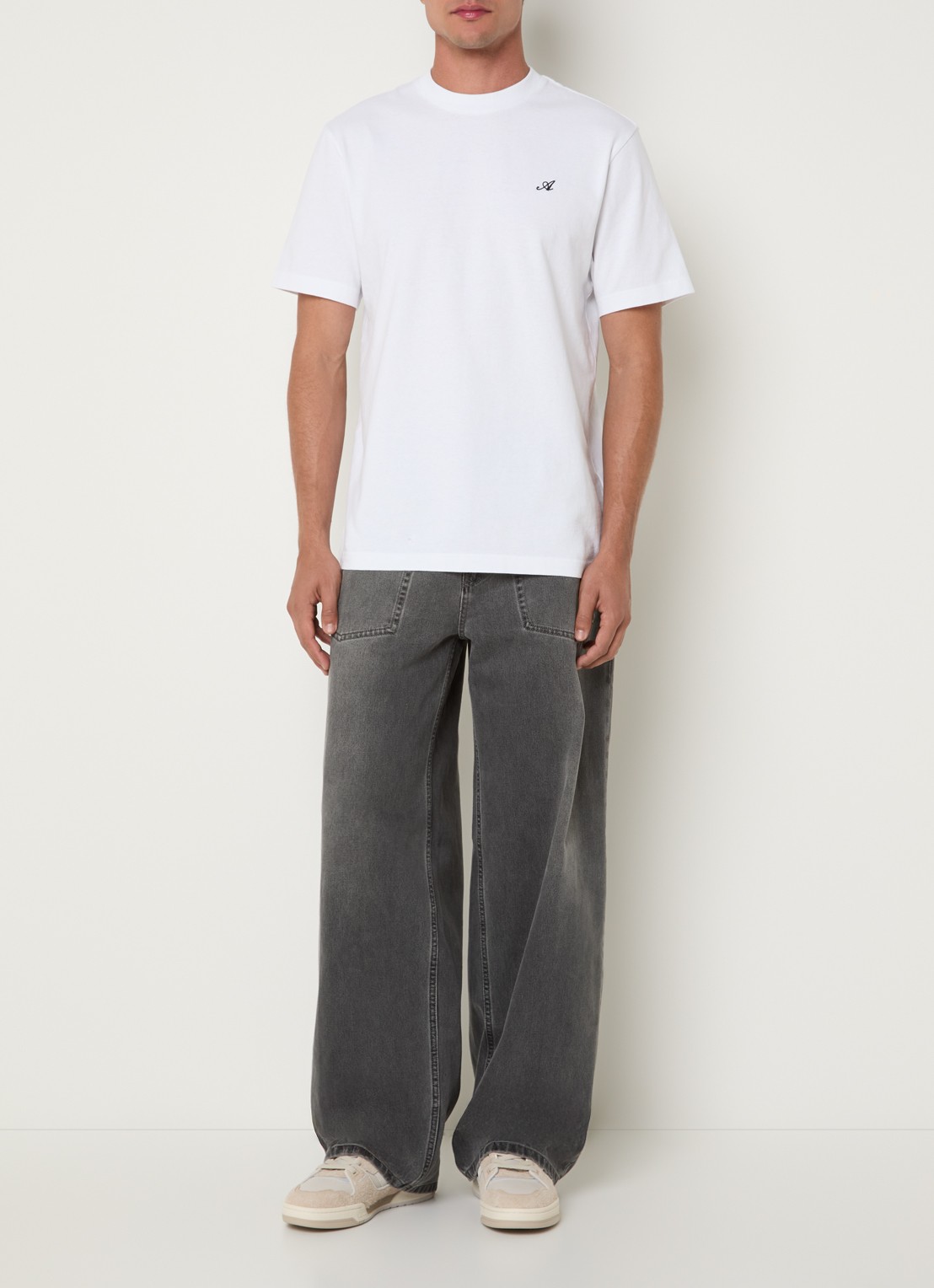 Axel Arigato Signature T-shirt met logo - voorkant 4 wit
