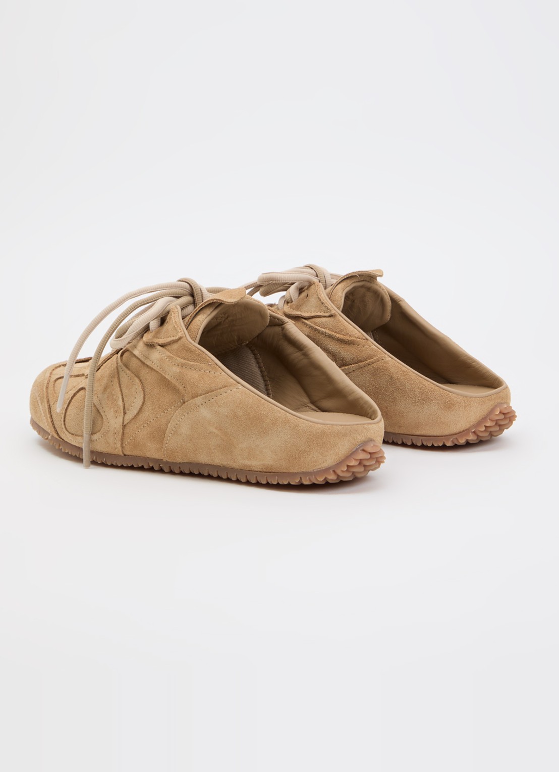 Axel Arigato Slow Mule sneakers van suède - achterkant 5 naturel