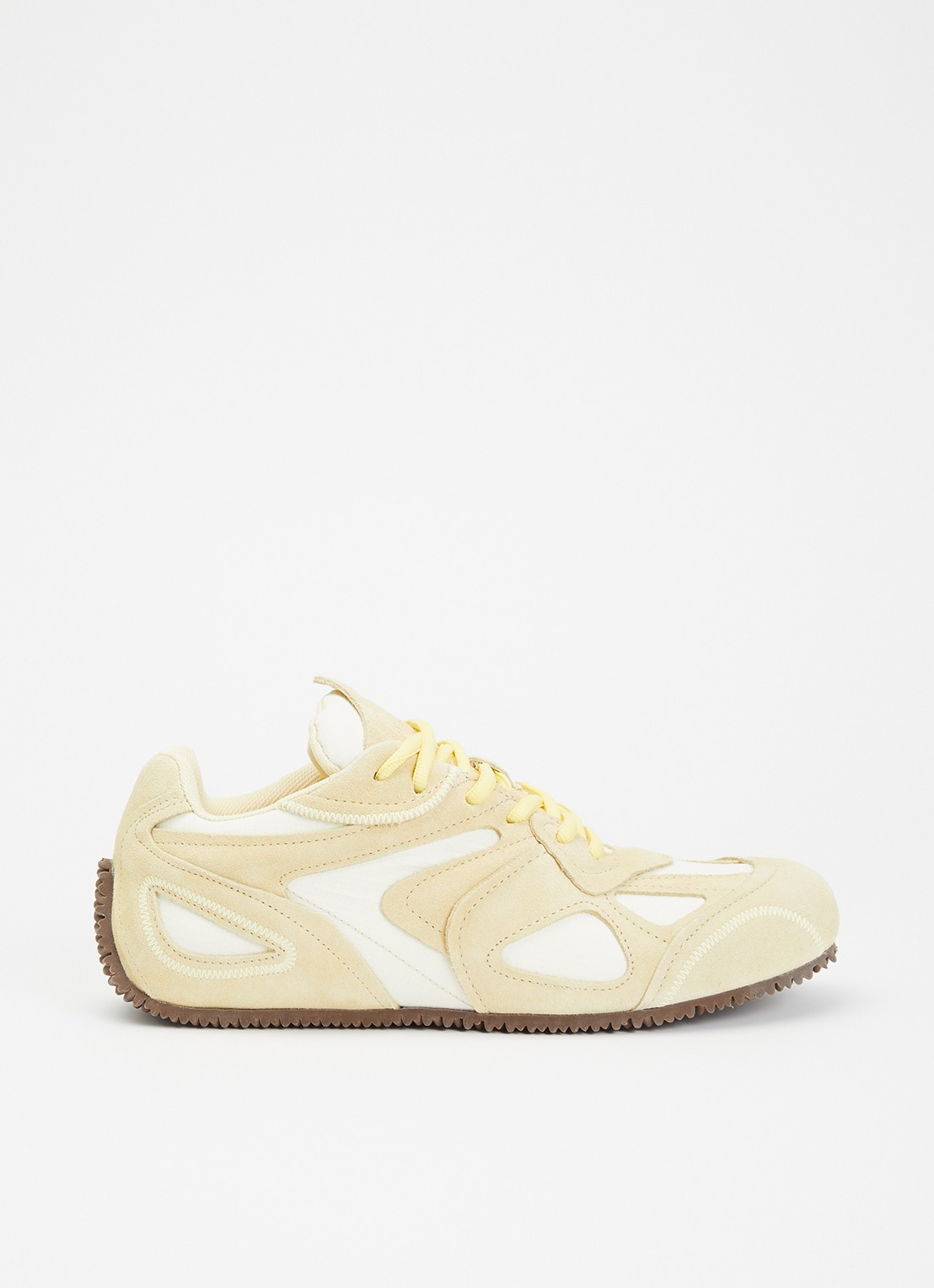 Axel Arigato Slow Runner sneaker met suède details - voorkant 5 lichtgeel