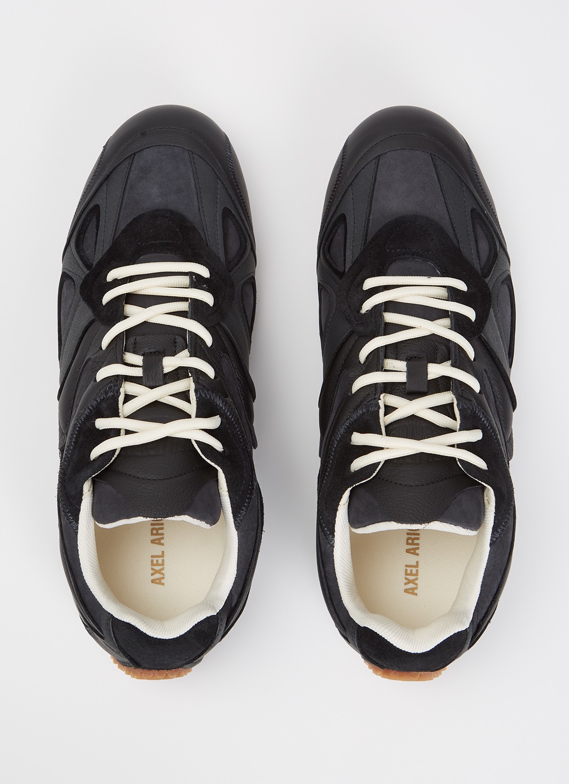 Axel Arigato Slow Runner sneaker met suède details - detail 4 zwart