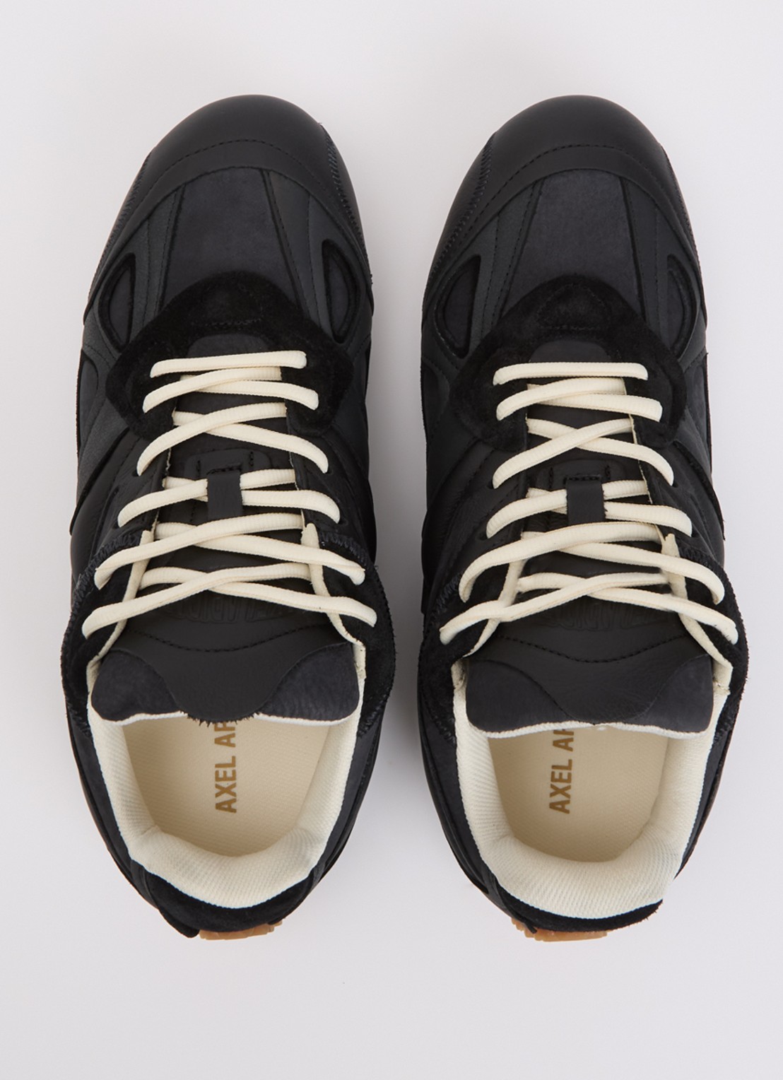 Axel Arigato Slow runner sneaker van leer met details van suède en nubuck - detail 4 zwart