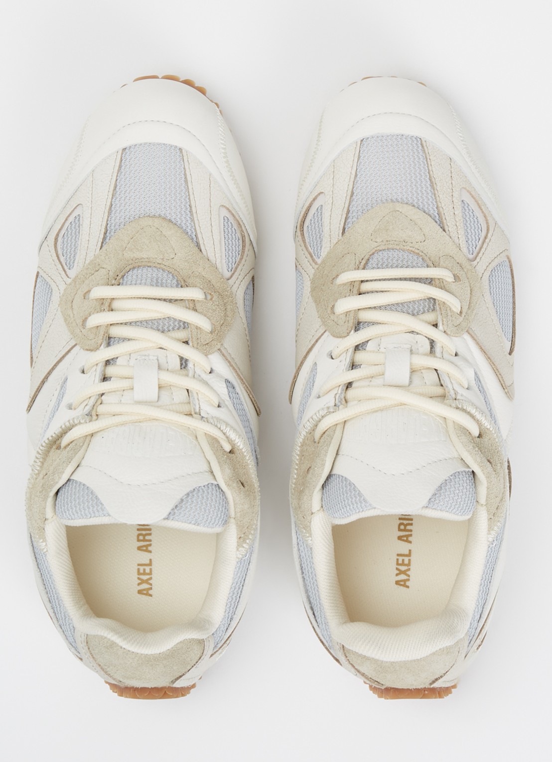 Axel Arigato Slow runner sneaker van leer met details van suède en nubuck - detail 2 gebroken wit