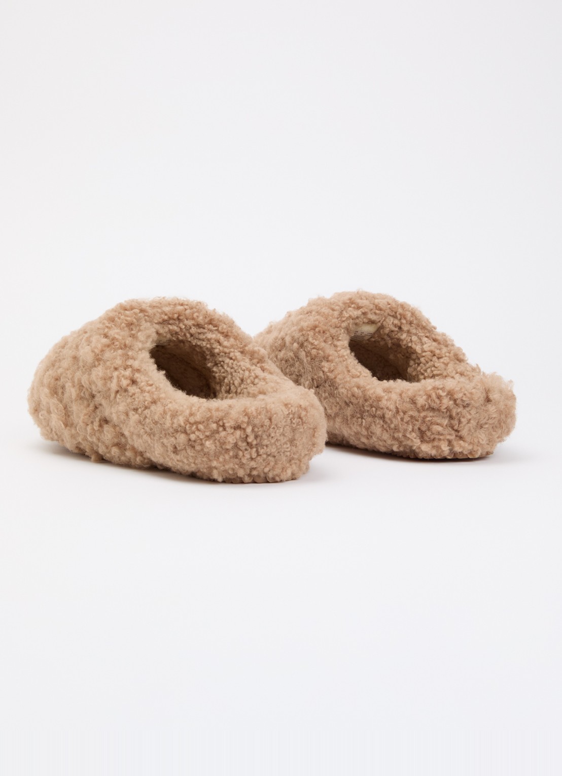 Axel Arigato Snail Shearling muiltje van teddy - achterkant 5 gebroken wit
